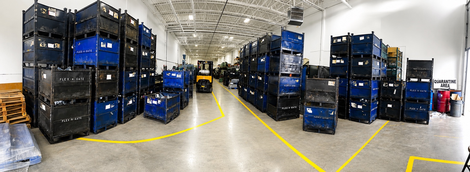Ranmar raw-material storage and back area, Brampton